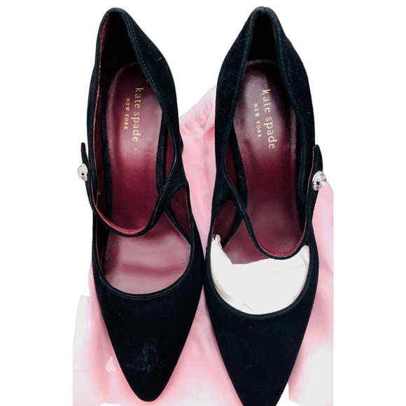 Kate Spade Bundle; shoes 8.5; crossbody grey pebbled leather read description - Picture 2 of 11